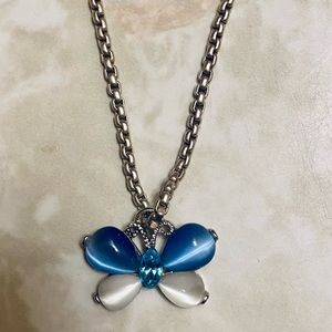 Sterling silver mother of pearl butterfly